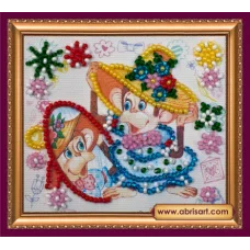 АМА-137 Модная шляпка. Набор для вышивки бисером Абрис Арт