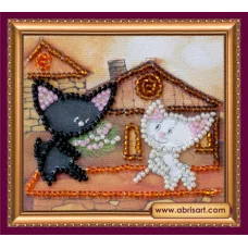 АМА-124 Коты на крыше. Набор для вышивки бисером Абрис Арт