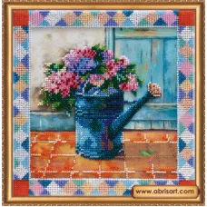 АВ-386 Гортензия у входа. Набор для вышивки бисером. Абрис Арт