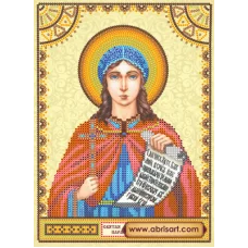 АСК-107 Святая Параскева (Прасковья). Схема для вышивки бисером на холсте Абрис Арт