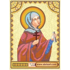 АСК-115 Святая Фаина. Схема для вышивки бисером на холсте Абрис Арт