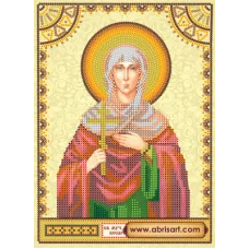 АСК-111 Святая Алевтина. Схема для вышивки бисером на холсте Абрис Арт