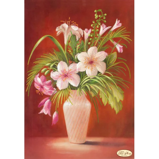 ТК-012 Букет лилий. Схема для вышивки бисером Тела Артис