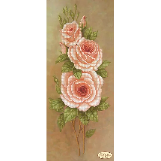 ТК-018 Персиковые лепестки. Схема для вышивки бисером Тела Артис