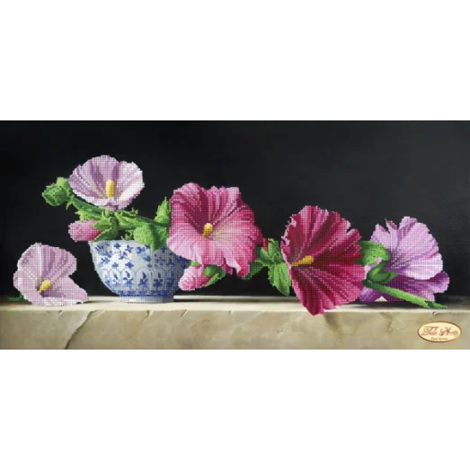 ТК-028 Царица мальва. Схема для вышивки бисером Тела Артис