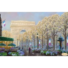 ТК-037 Осенний париж. Схема для вышивки бисером Тела Артис