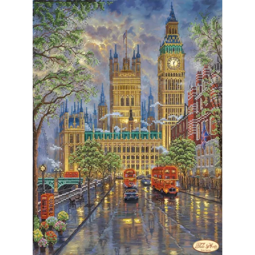 ТК-038 Величественный Биг-Бен. Схема для вышивки бисером Тела Артис