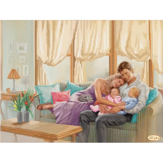 ТК-047 Семья. Схема для вышивки бисером Тела Артис