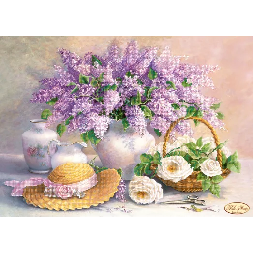 ТК-051 Весенний натюрморт. Схема для вышивки бисером Тела Артис