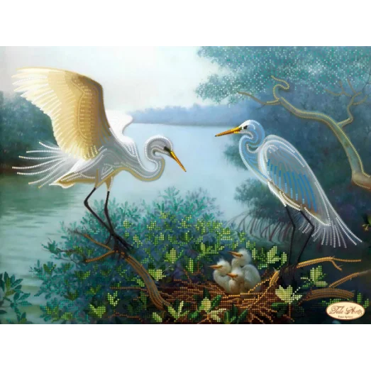 ТК-062 Счастливая чета. Схема для вышивки бисером Тела Артис