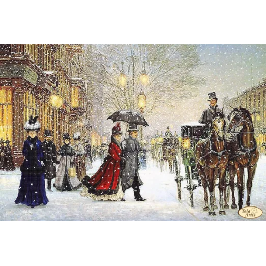 ТК-077 Вечерний променад. Схема для вышивки бисером Тела Артис