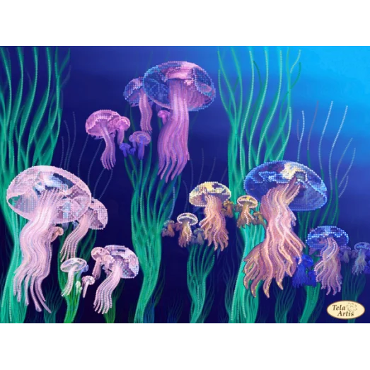 ТК-078 Медузы. Схема для вышивки бисером Тела Артис