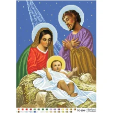 ТО-100 Бісерна заготовка . Схема для вышивки бисером Барвиста Вишиванка