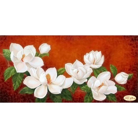 ТК-013 Магнолия в цвету. Схема для вышивки бисером Тела Артис