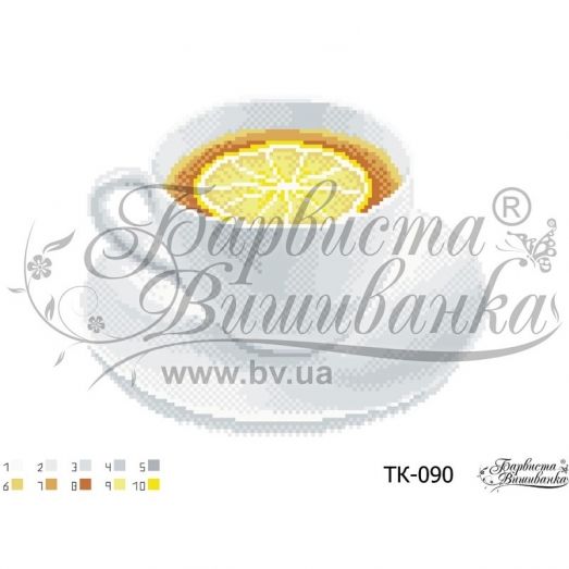 ТК-090 Крепкий чай. Схема для вышивки бисером Барвиста Вишиванка