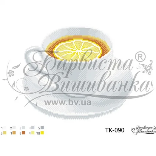 ТК-090 Крепкий чай. Схема для вышивки бисером Барвиста Вишиванка