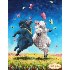 ТМ-068 Танцы на лугу. Схема для вышивки бисером Тела Артис