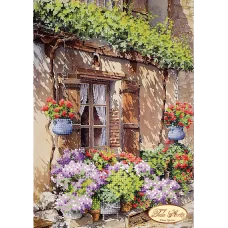 ТМ-085 Цветущая улочка-1. Схема для вышивки бисером Тела Артис