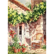 ТМ-087 Цветущая улочка-3. Схема для вышивки бисером Тела Артис
