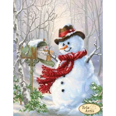 ТМ-107 Новогодний почтальон. Схема для вышивки бисером Тела Артис