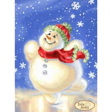 ТМ-110 Счастливый снеговик. Схема для вышивки бисером Тела Артис