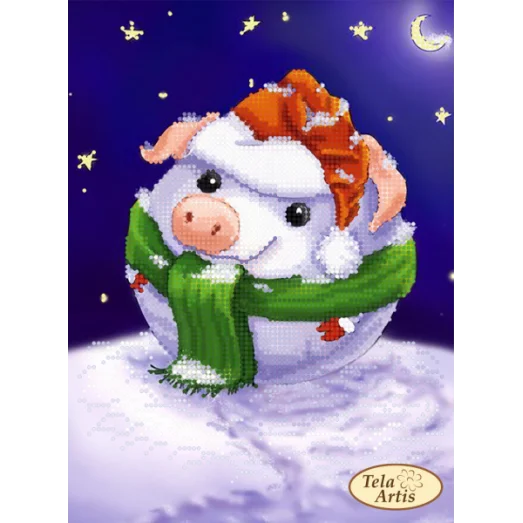 ТМ-131 Снегосвин. Схема для вышивки бисером Тела Артис