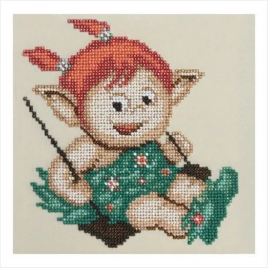 ТН-0107 Эльф на качеле. Набор для вышивки бисером ТМ ВДВ