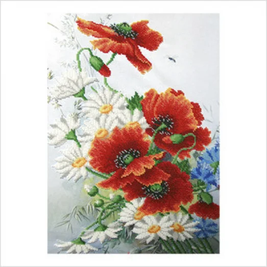 ТН-0410 Летний букет. Набор для вышивки бисером ТМ ВДВ