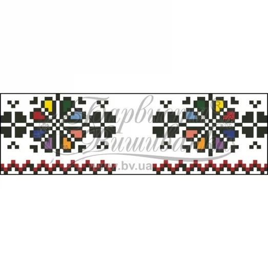 ТР-052 Заготовка рушника для букетов и декора . Барвиста Вишиванка