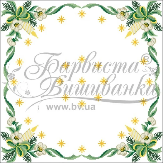 ТР-148 Заготовка для вышивания новогодней скатерти. Барвиста Вишиванка