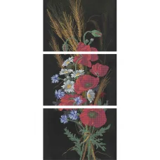 А4-К-176/1,2,3 Триптих Осенний букет. Схема для вышивки бисером ТМ Acorns