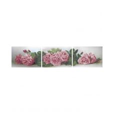 А4-К-330/1,2,3 Триптих Садовые розы. Схема для вышивки бисером ТМ Acorns