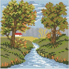 ФПК-5036 У ручья. Схема для вышивки бисером Феникс