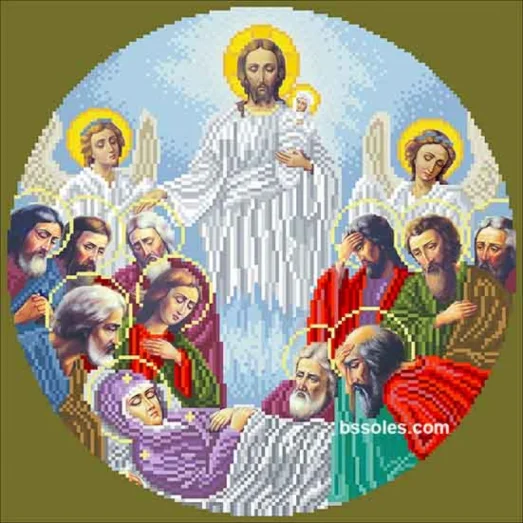 УБ-ІЗ Успение Богородицы (ИЗ). Схема для вышивки бисером. БС Солес