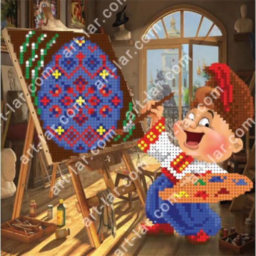 БИС-4716 Писанкарь. Схема для вышивки бисером Арт Лар