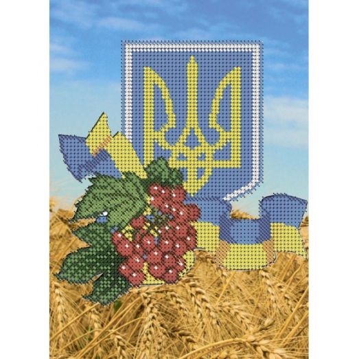 А5-Д-040 Украинская символика. Схема для вышивки бисером ТМ Acorns