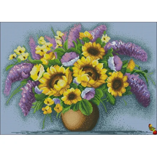 ФПК-2116 Царские подсолнухи. Схема для вышивки бисером Феникс