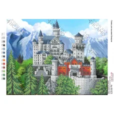 А3Н_295 БК-3375 Замок в горах. Схема для вышивки бисером ТМ Virena 