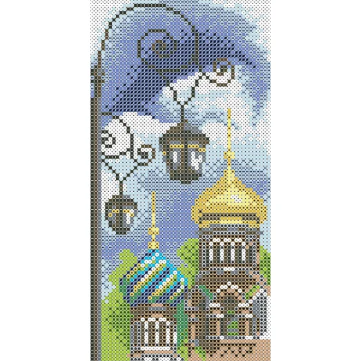 ФПК-5018 Узорчатые башенки. Схема для вышивки бисером Феникс