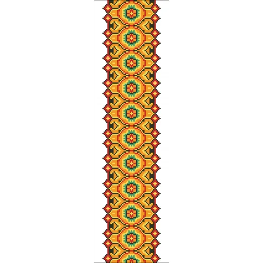 В-002 Вставка для одежды. Схема на канве для вышивки ТМ Вишиванка