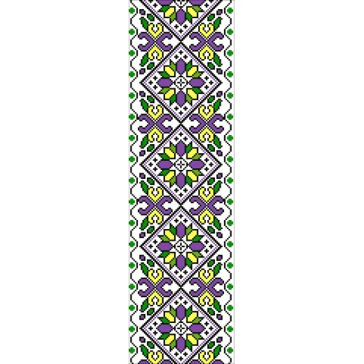 В-007 Вставка для одежды. Схема на канве для вышивки ТМ Вишиванка