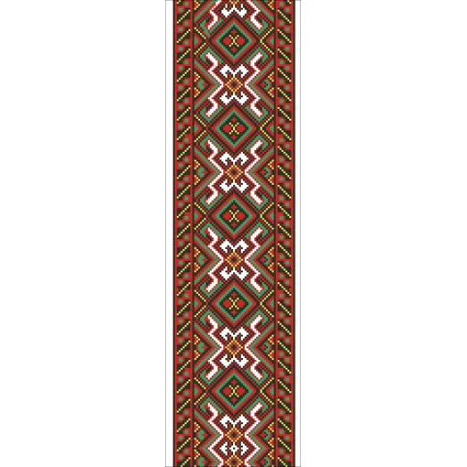 В-008 Вставка для одежды. Схема на канве для вышивки ТМ Вишиванка