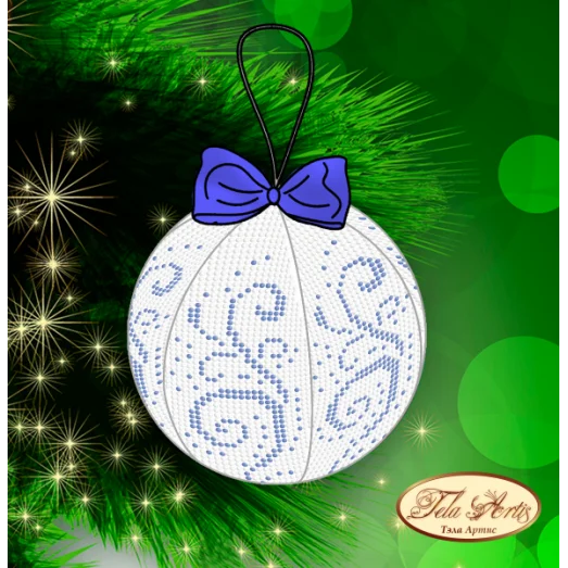 В-012 Шар Синий иней. Схема для вышивки бисером Тела Артис