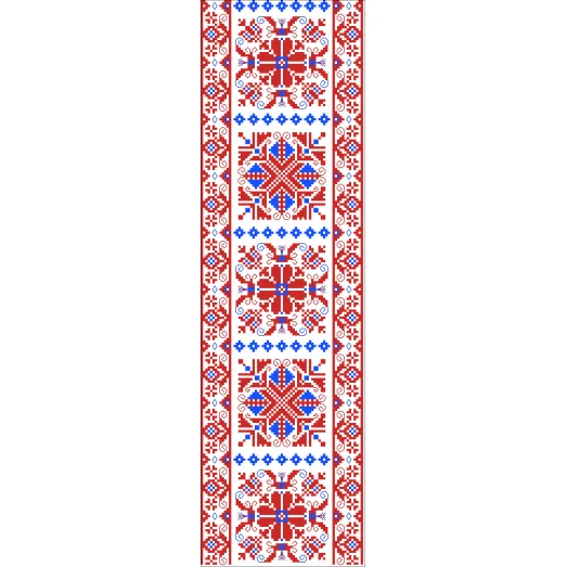 В-013 Вставка для одежды. Схема на канве для вышивки ТМ Вишиванка