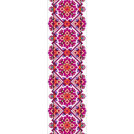 В-014 Вставка для одежды. Схема на канве для вышивки ТМ Вишиванка