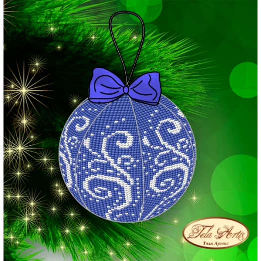 В-014 Шар Белый иней. Схема для вышивки бисером Тела Артис