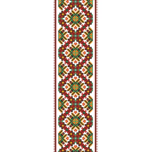 В-017 Вставка для одежды. Схема на канве для вышивки ТМ Вишиванка