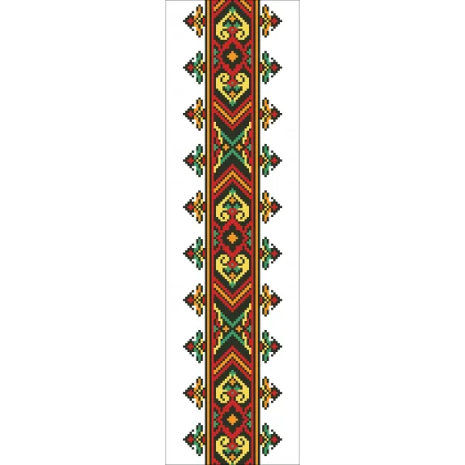 В-021 Вставка для одежды. Схема на канве для вышивки ТМ Вишиванка