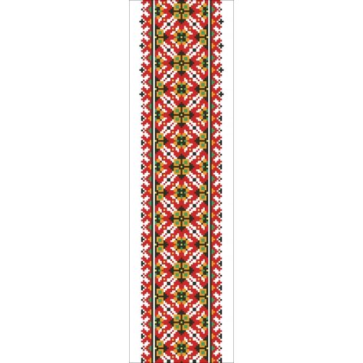 В-028 Вставка для одежды. Схема на канве для вышивки ТМ Вишиванка