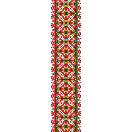 В-028 Вставка для одежды. Схема на канве для вышивки ТМ Вишиванка